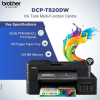 Brother Ink Tank DCP-T820DW WIFI Auto Duplex Color Multifunction Printer (Print Scan Copy), ADF, LCD, LAN, Print Up to 7.5K Pages Black & 5K in Color Each for (CMY) - Image 2